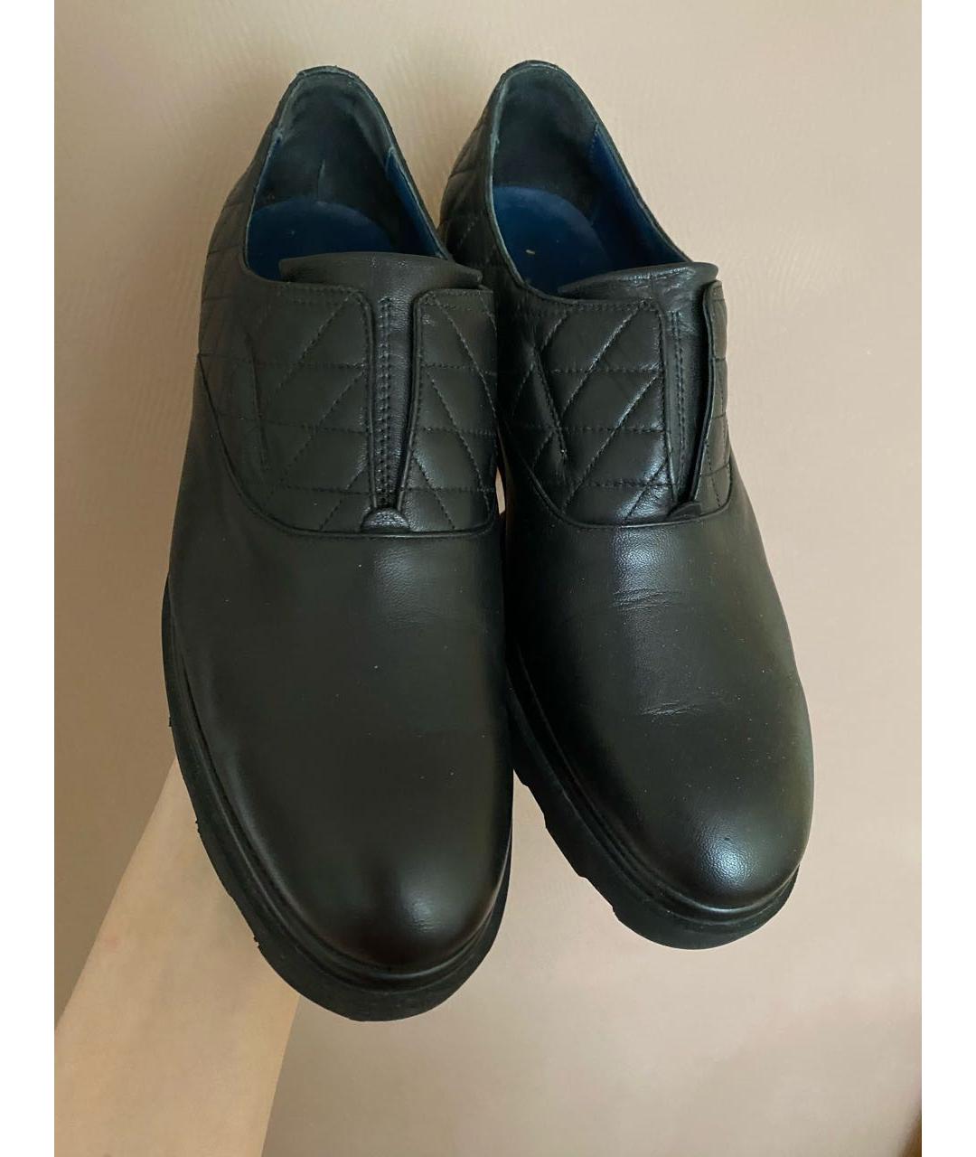 POLLINI Черные кожаные лоферы, фото 2