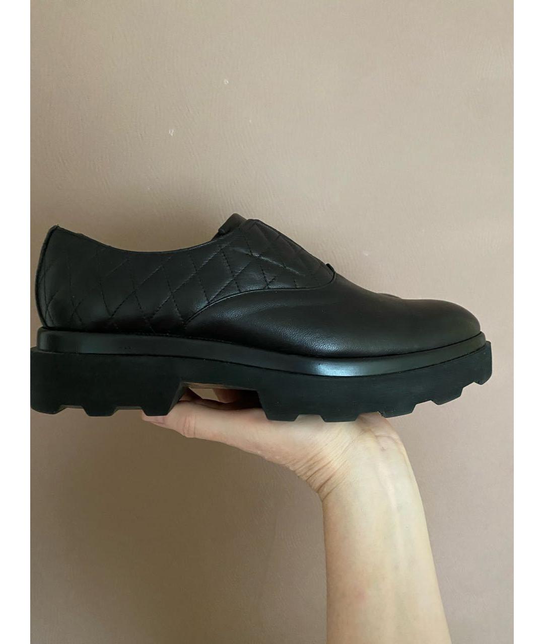 POLLINI Черные кожаные лоферы, фото 6