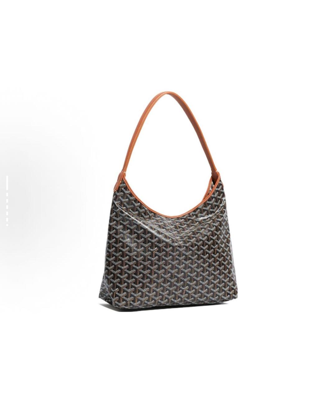 GOYARD Антрацитовая кожаная сумка тоут, фото 8
