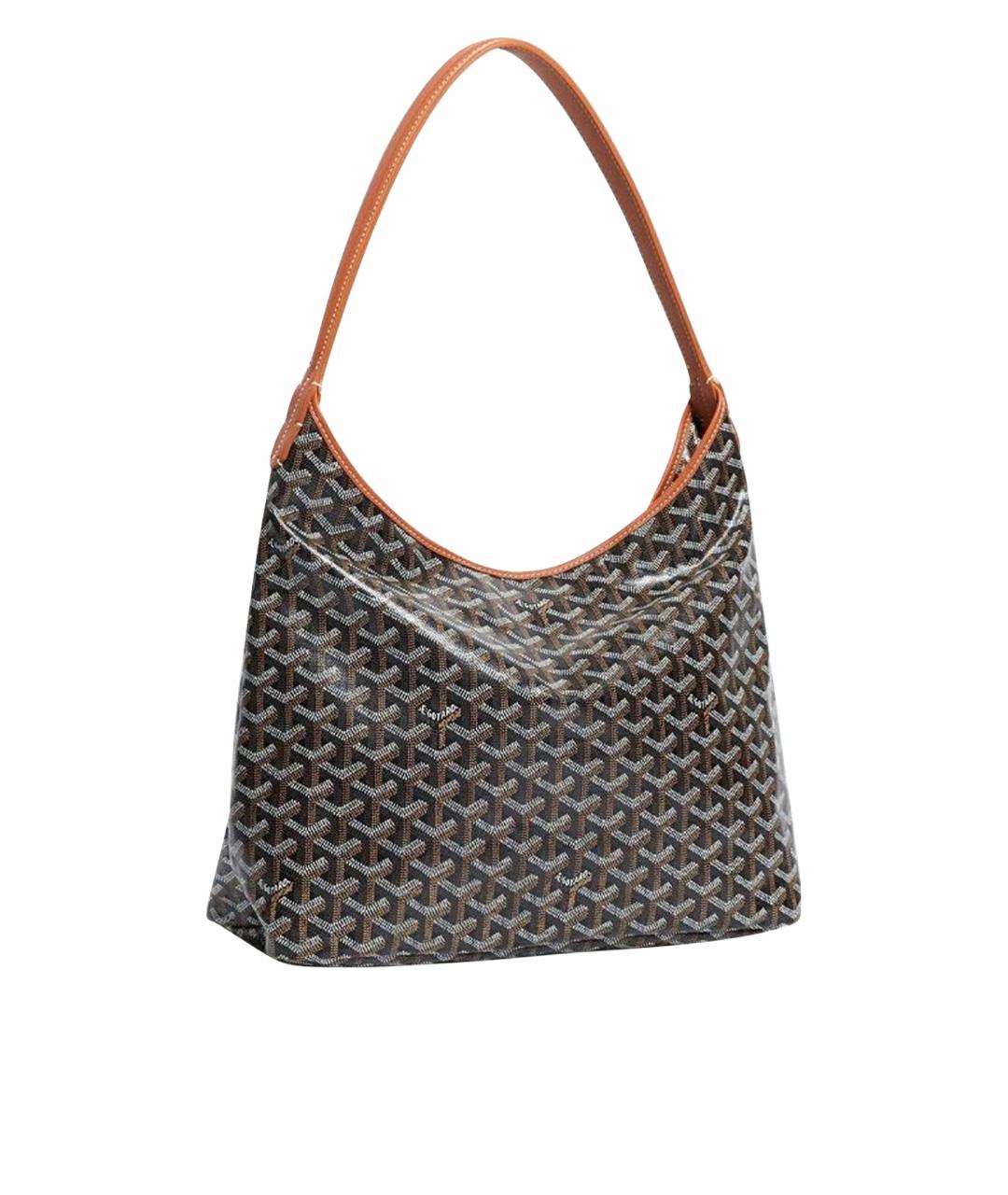 GOYARD Антрацитовая кожаная сумка тоут, фото 1