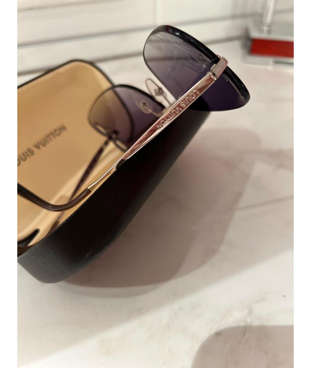 LOUIS VUITTON Серебряные металлические солнцезащитные очки, фото 3