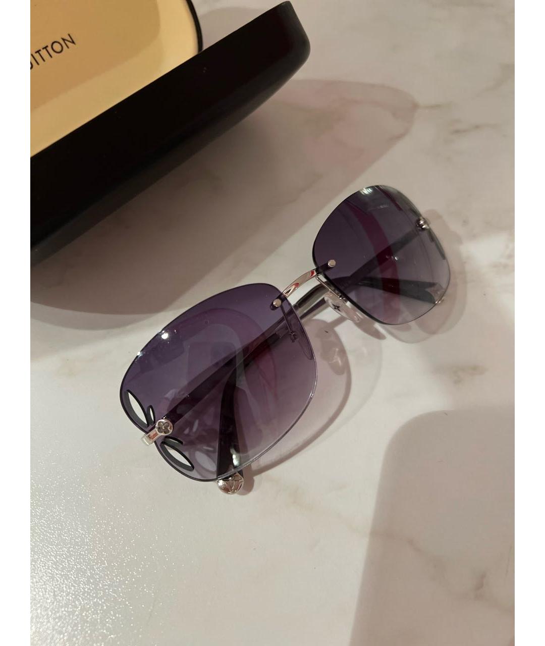 LOUIS VUITTON Серебряные металлические солнцезащитные очки, фото 5