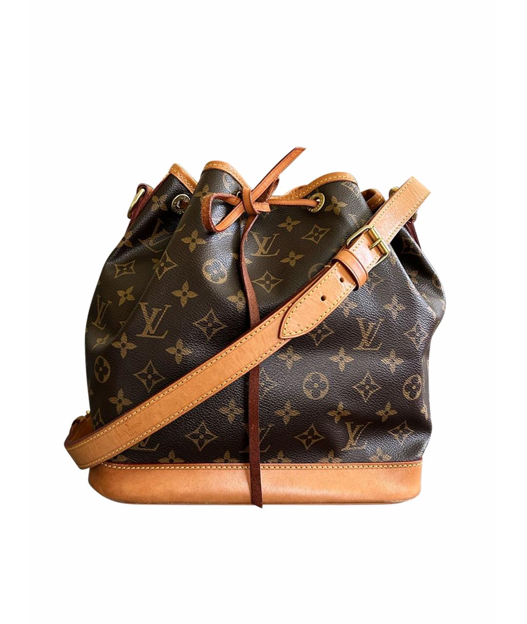 LOUIS VUITTON Коричневая кожаная сумка через плечо, фото 1