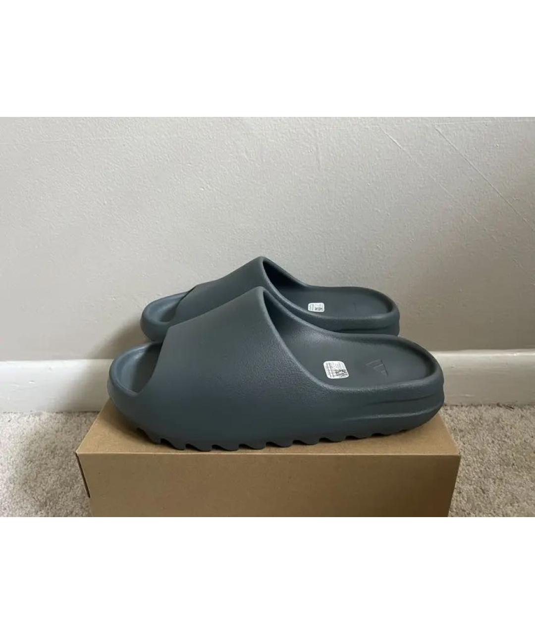 ADIDAS YEEZY Синие резиновые шлепанцы, фото 2