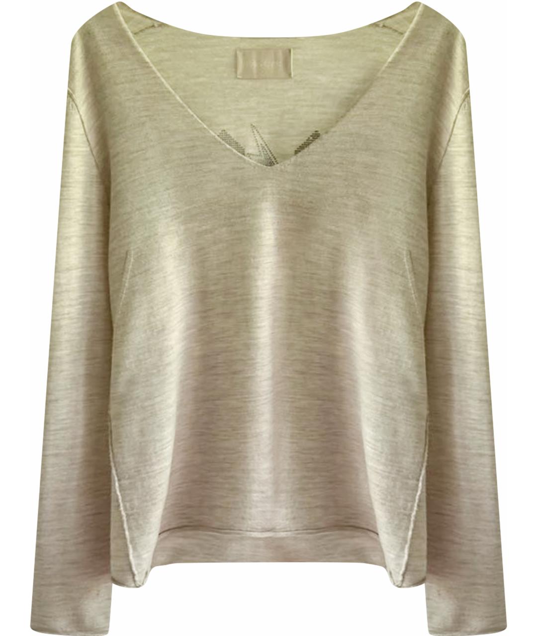 ZADIG & VOLTAIRE Бежевый шерстяной джемпер / свитер, фото 1