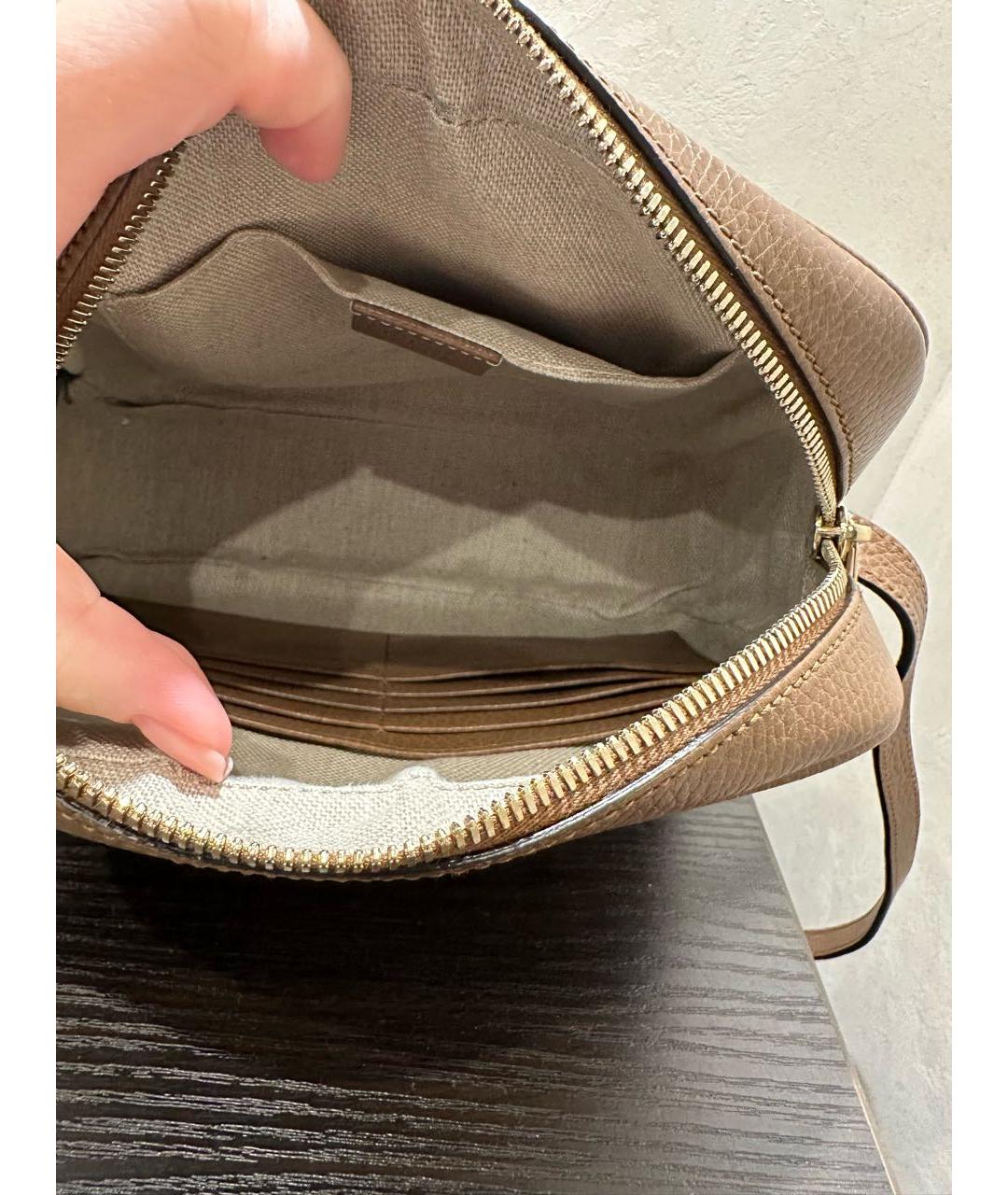 GUCCI Коричневая сумка через плечо, фото 3