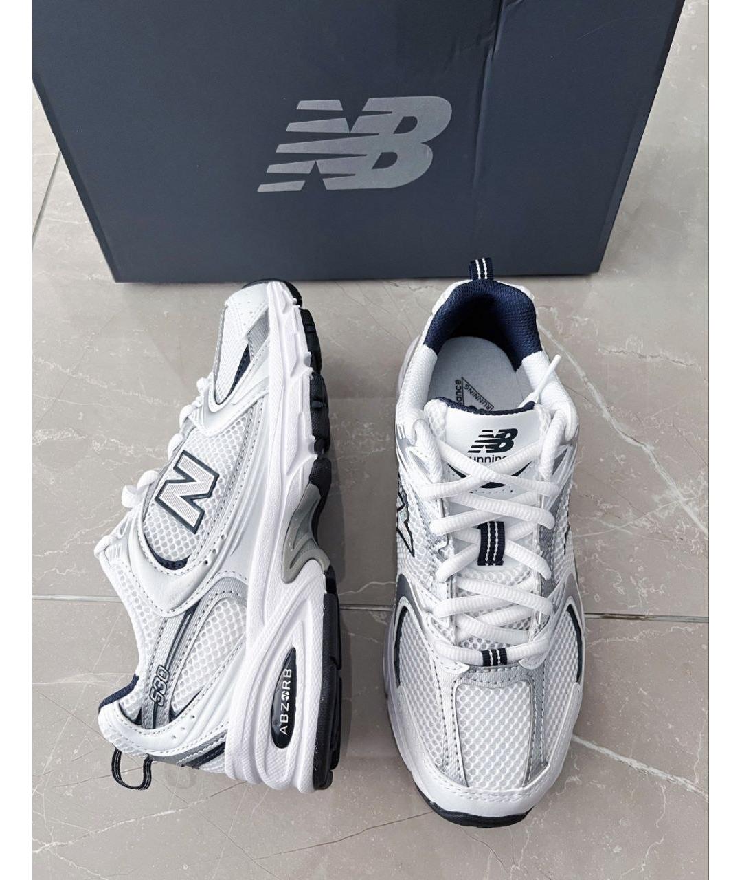 NEW BALANCE Белые низкие кроссовки / кеды, фото 3