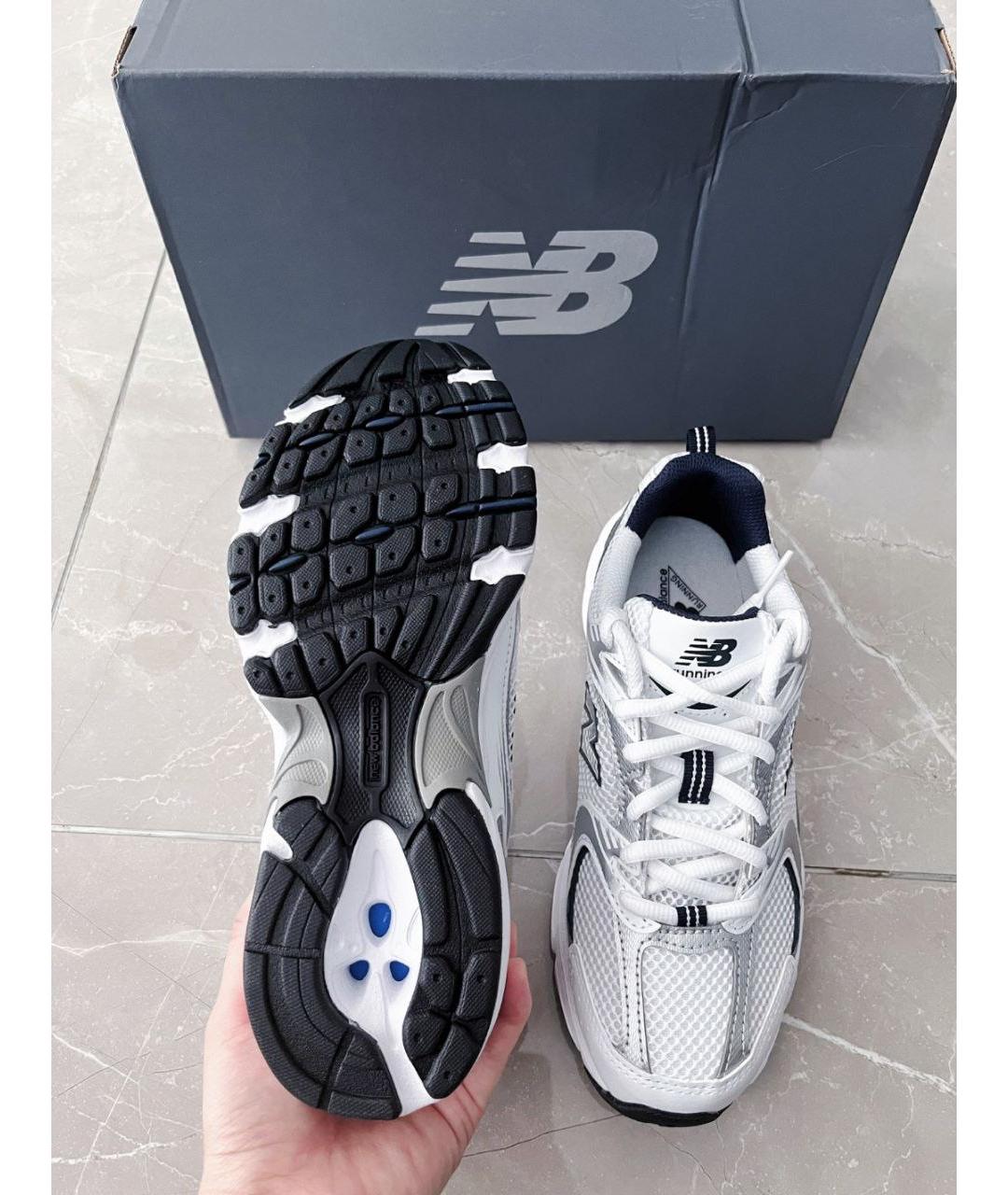 NEW BALANCE Белые низкие кроссовки / кеды, фото 5