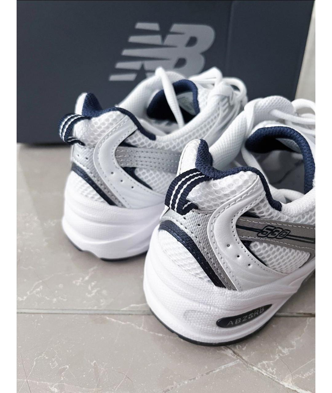 NEW BALANCE Белые низкие кроссовки / кеды, фото 4