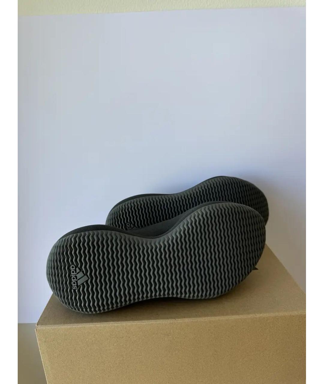 ADIDAS YEEZY Черные текстильные низкие кроссовки / кеды, фото 5