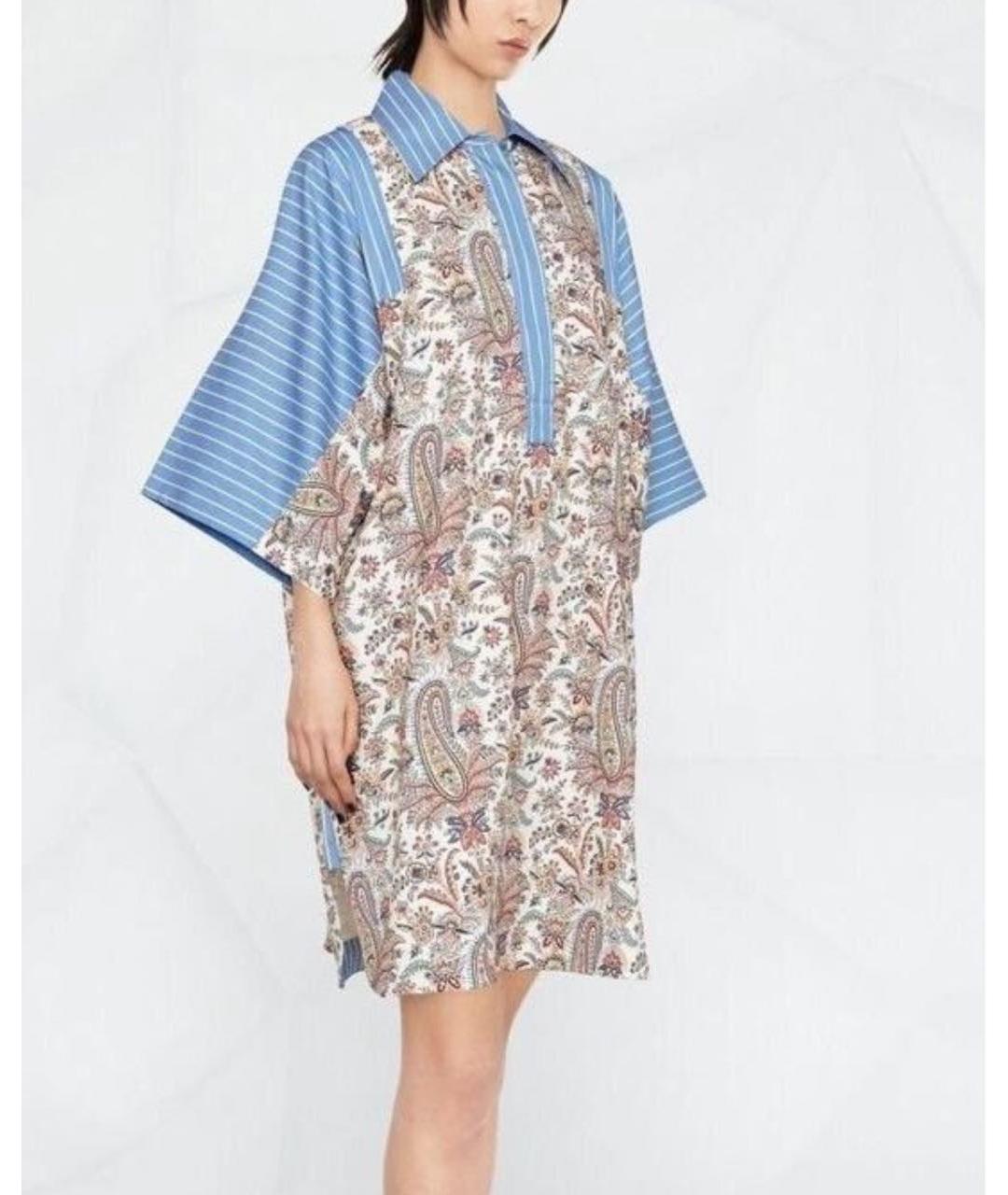 ETRO Мульти хлопковое повседневное платье, фото 2