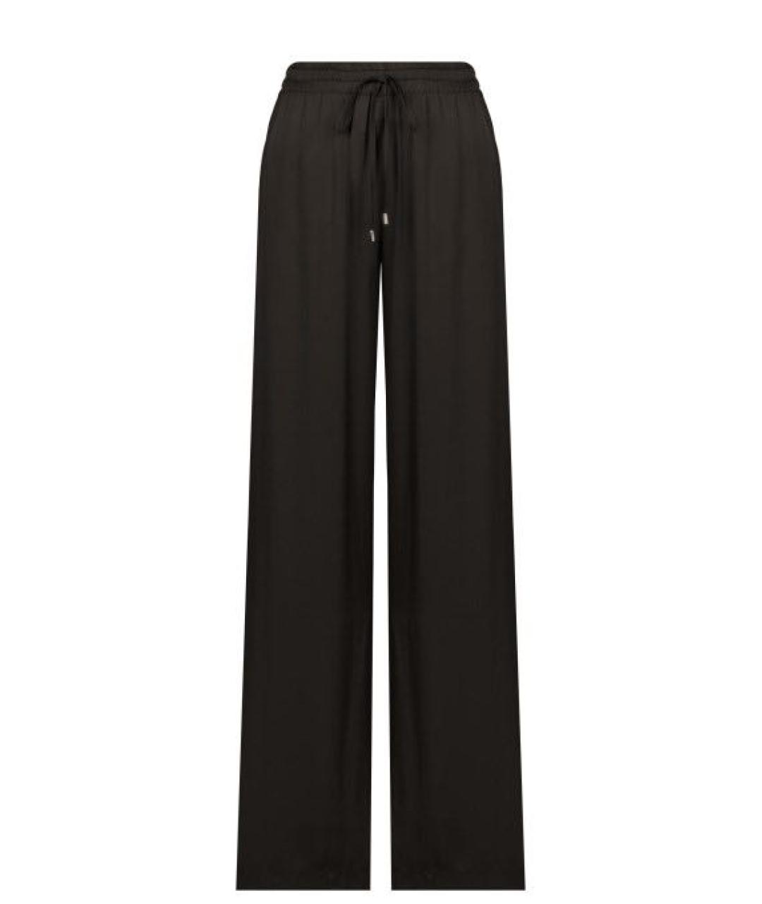 ERMANNO SCERVINO Черные вискозные брюки широкие, фото 1