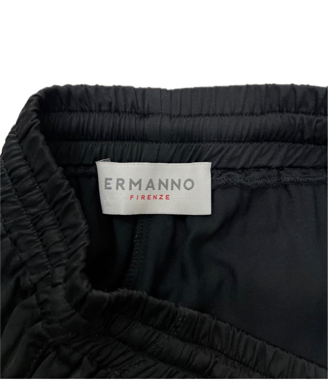 ERMANNO SCERVINO Черные вискозные брюки широкие, фото 7