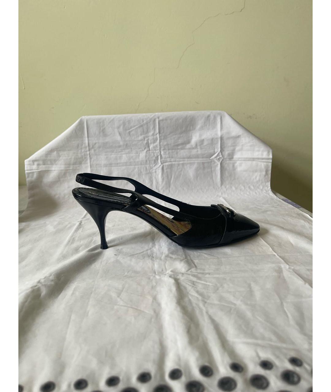 CELINE Черные кожаные туфли, фото 9