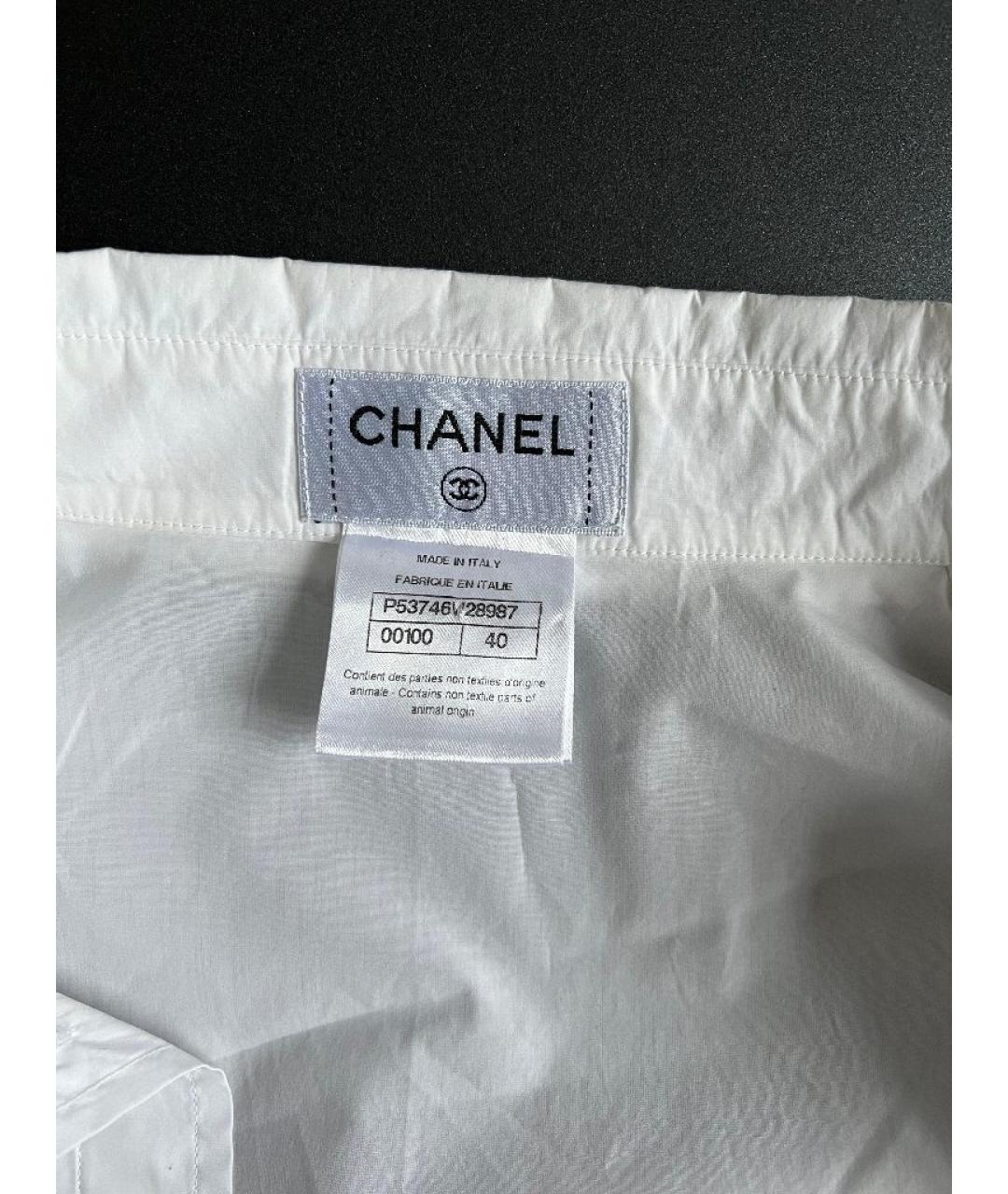 CHANEL Белая хлопковая рубашка, фото 3