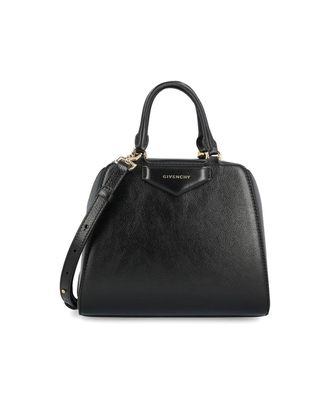 GIVENCHY Черная кожаная сумка тоут, фото 1