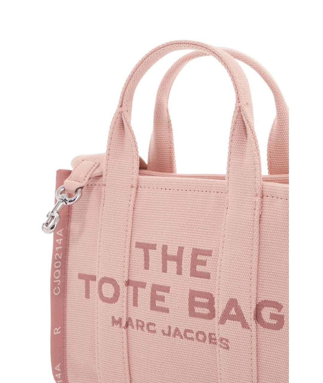 MARC JACOBS Розовая хлопковая сумка тоут, фото 4