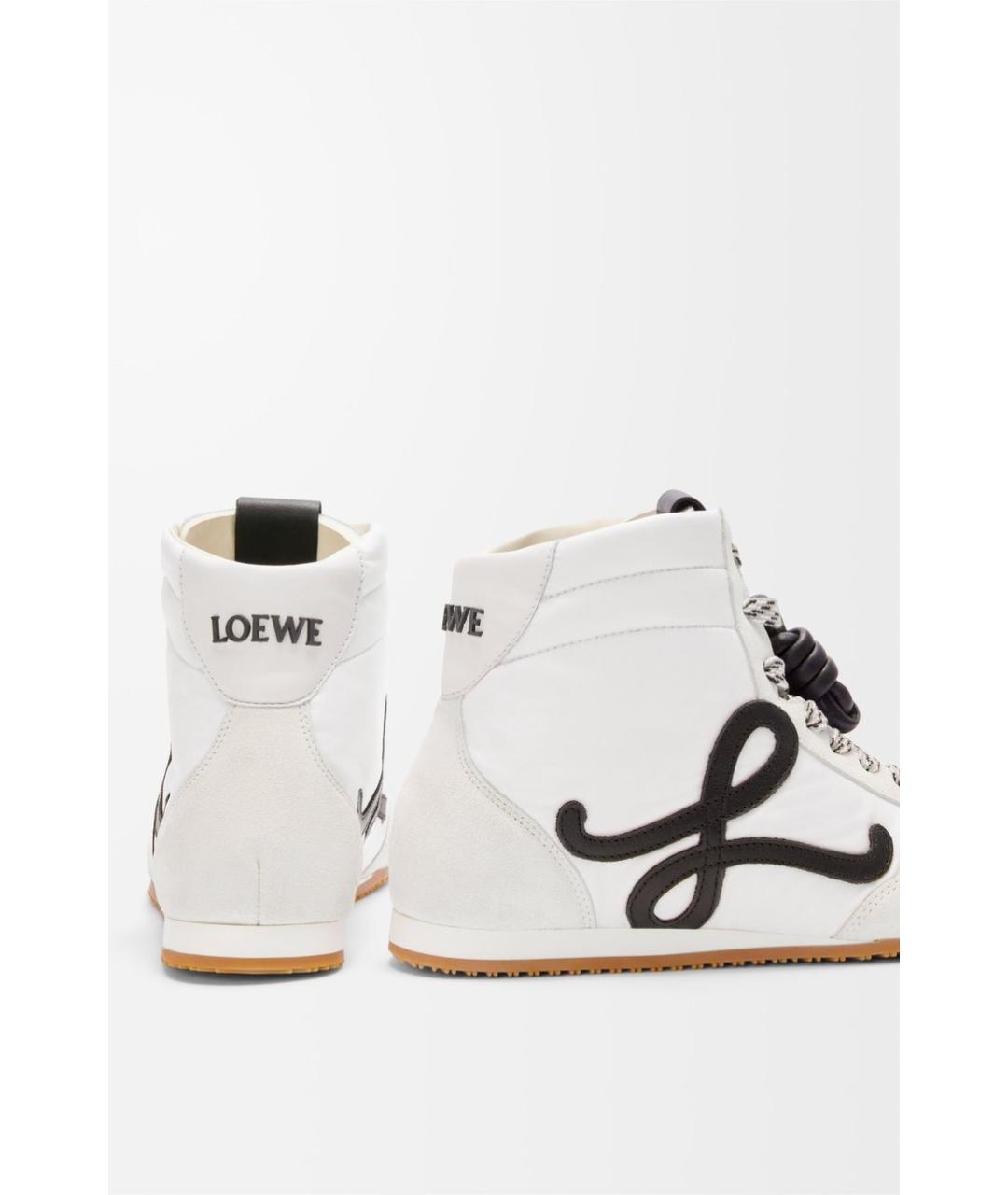 LOEWE Белые кроссовки, фото 4