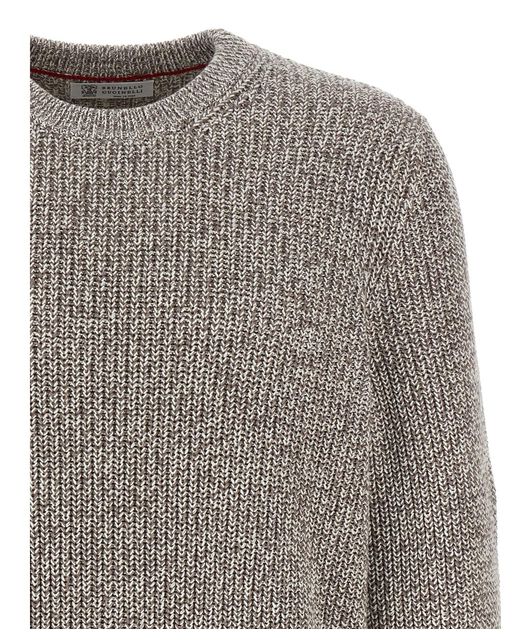 BRUNELLO CUCINELLI Мульти хлопковый джемпер / свитер, фото 3