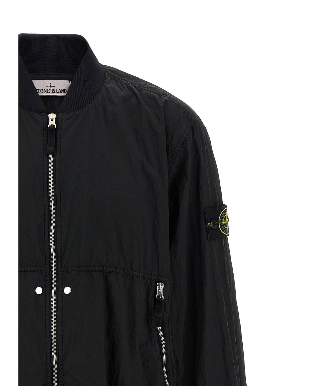STONE ISLAND Черная полиамидовая куртка, фото 3