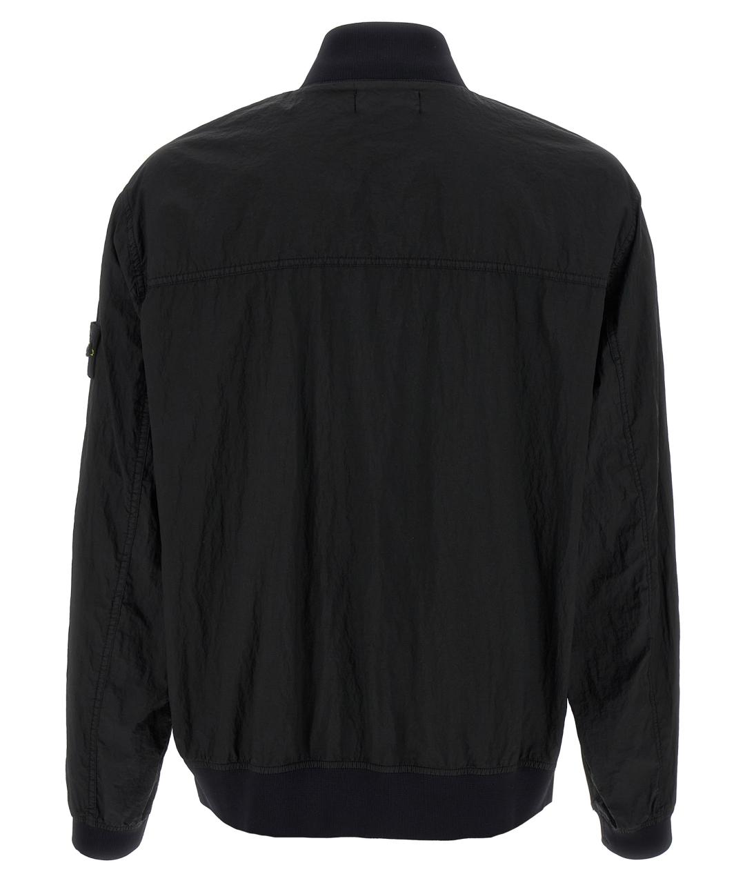 STONE ISLAND Черная полиамидовая куртка, фото 2