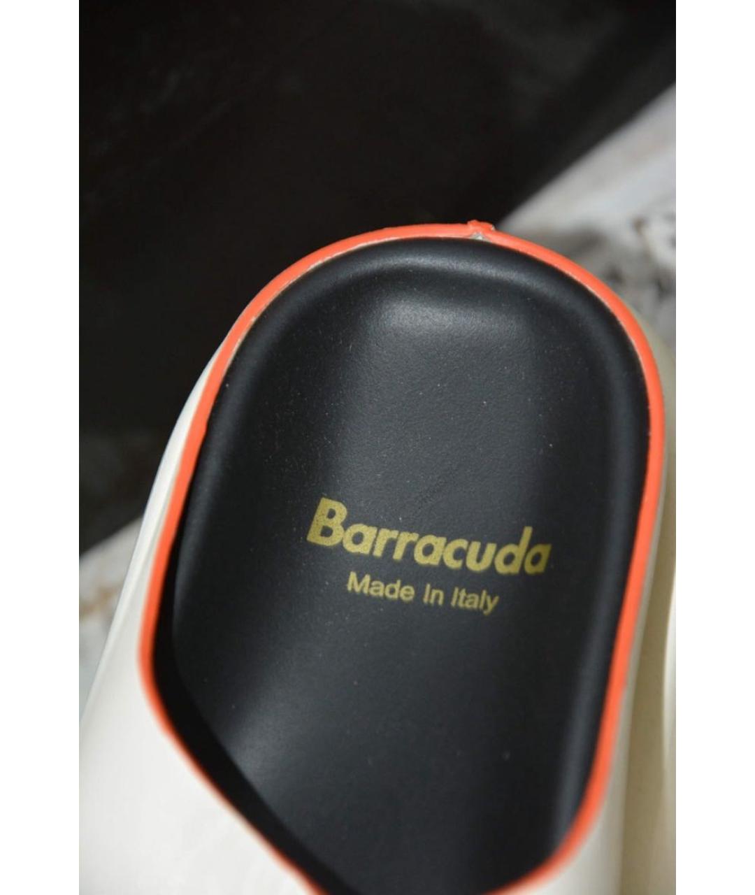 BARRACUDA Белые кожаные сабо, фото 3
