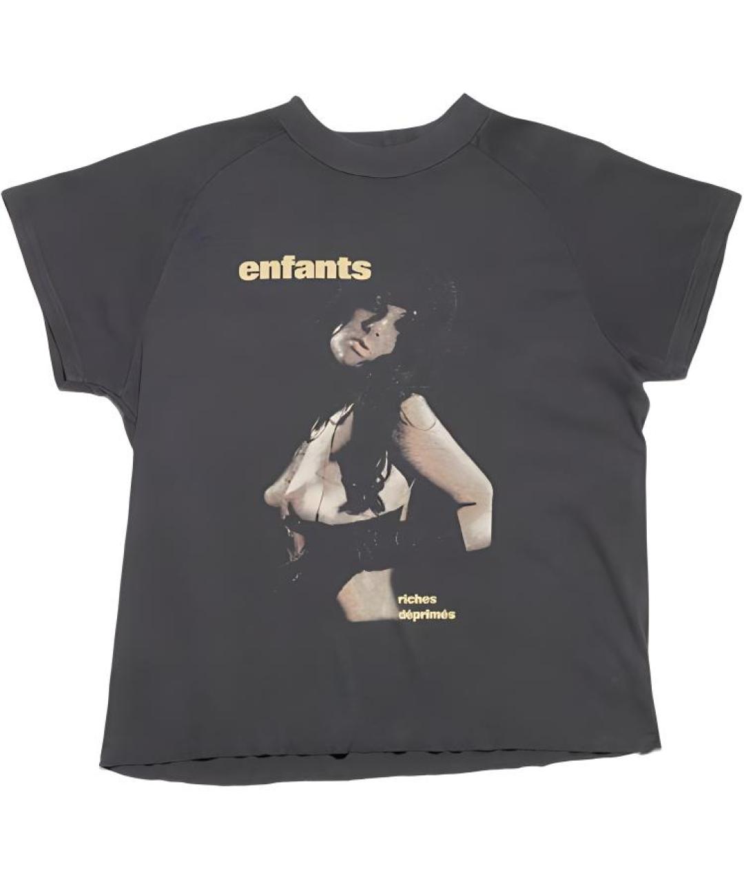 Enfants Riches Déprimés Черная хлопковая футболка, фото 1