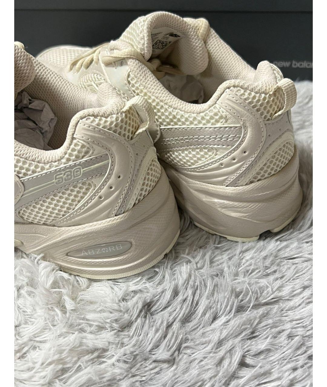 NEW BALANCE Бежевые низкие кроссовки / кеды, фото 4