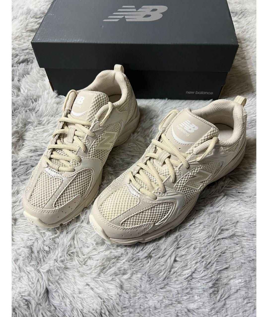 NEW BALANCE Бежевые низкие кроссовки / кеды, фото 3
