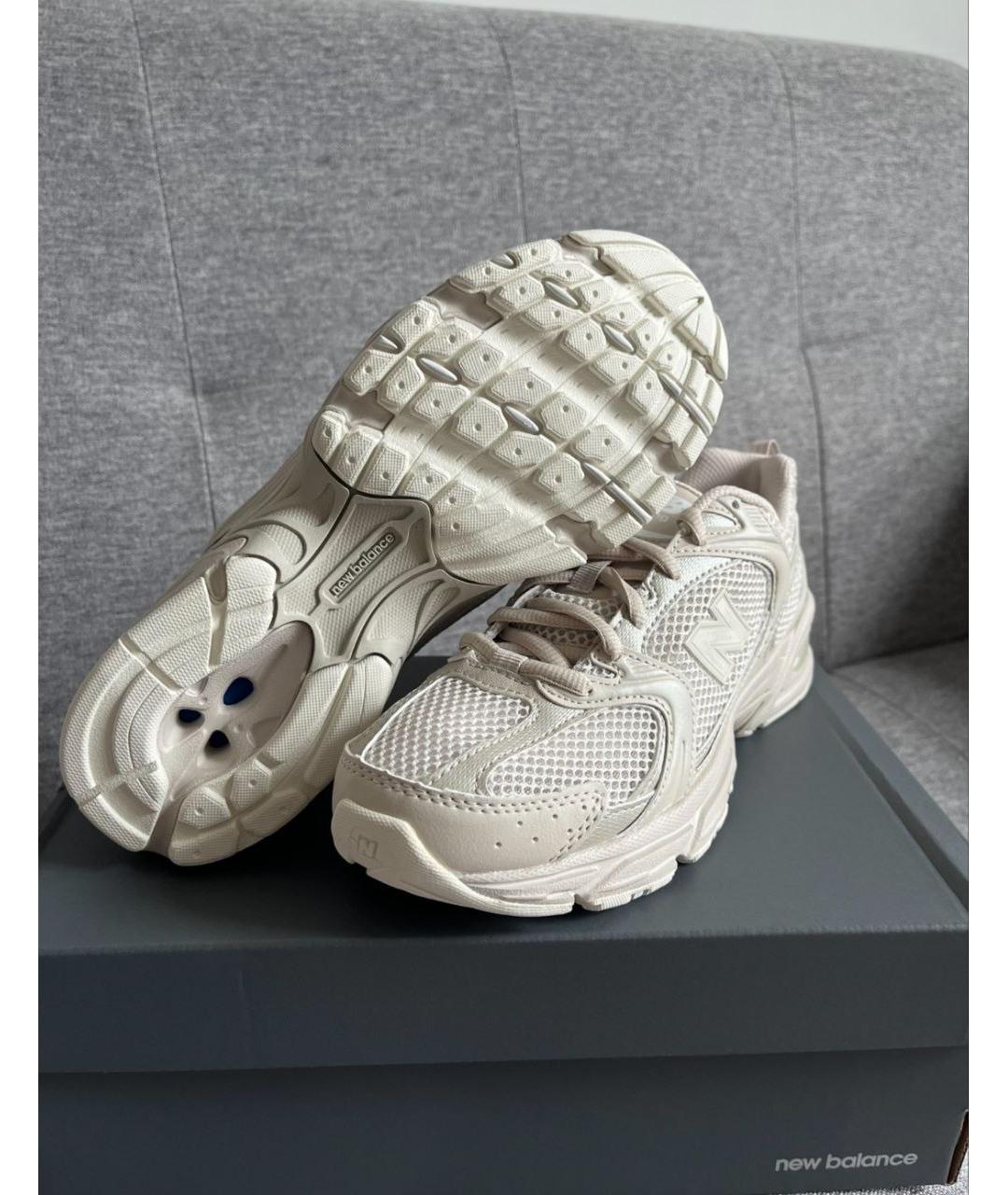 NEW BALANCE Бежевые низкие кроссовки / кеды, фото 5