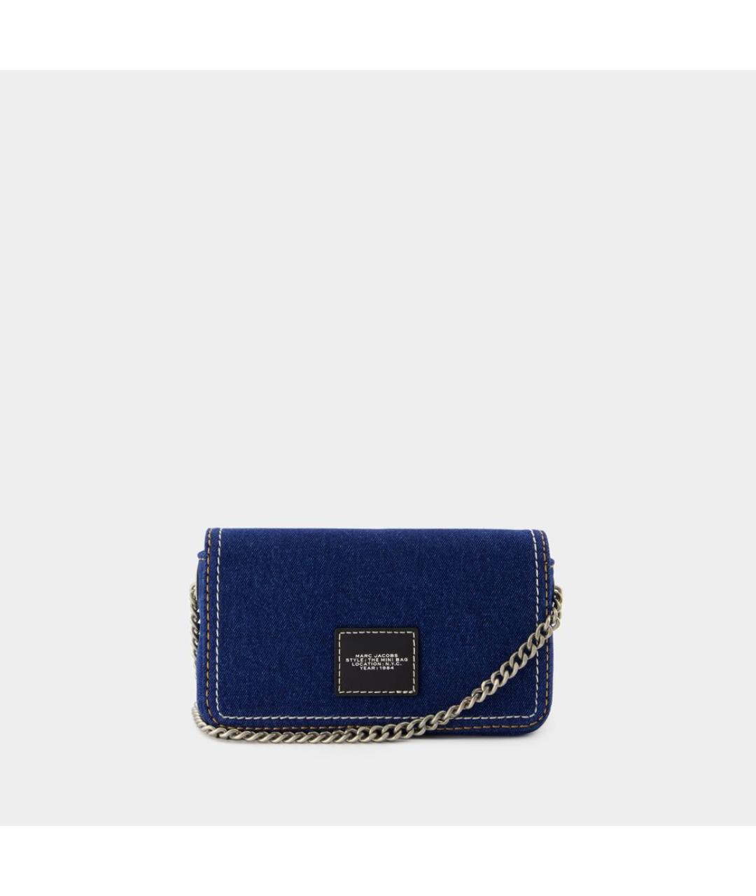 MARC JACOBS Синяя хлопковая сумка через плечо, фото 3