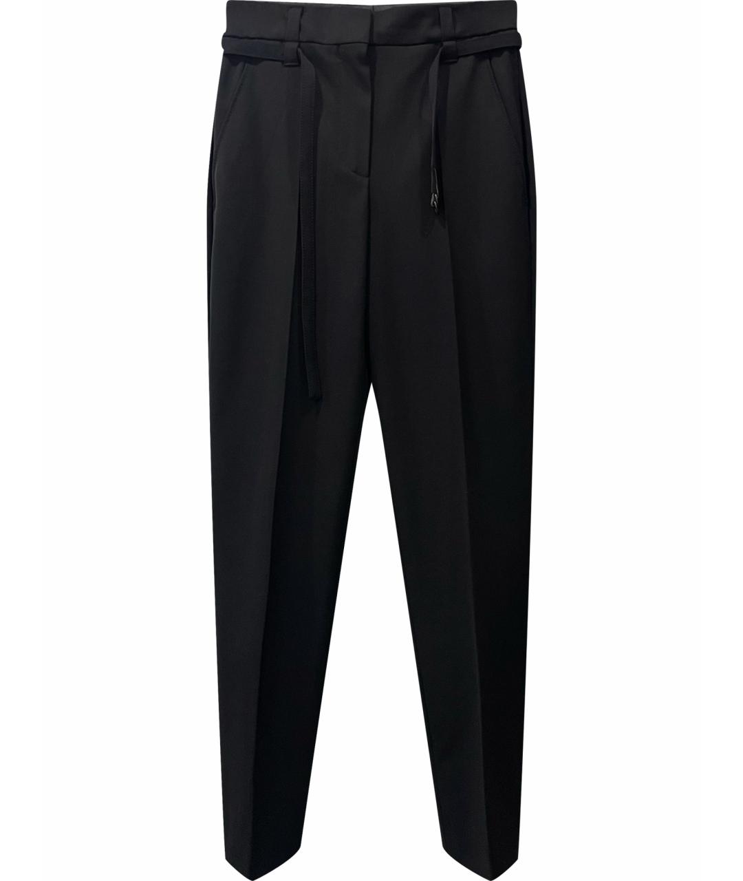 BRUNELLO CUCINELLI Черные шерстяные брюки узкие, фото 1