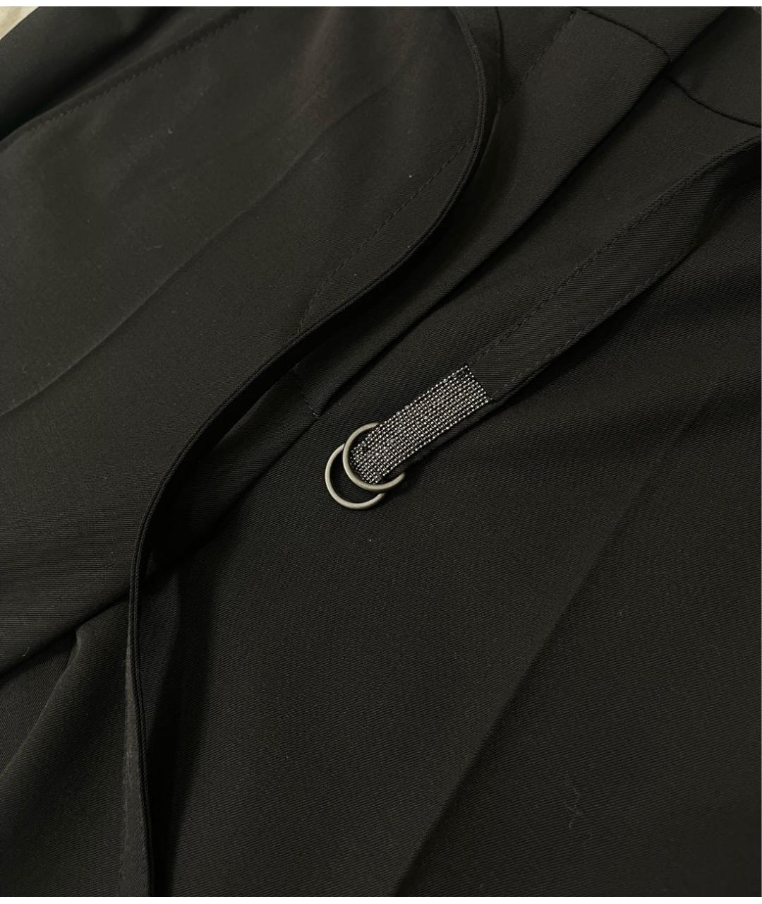 BRUNELLO CUCINELLI Черные шерстяные брюки узкие, фото 3