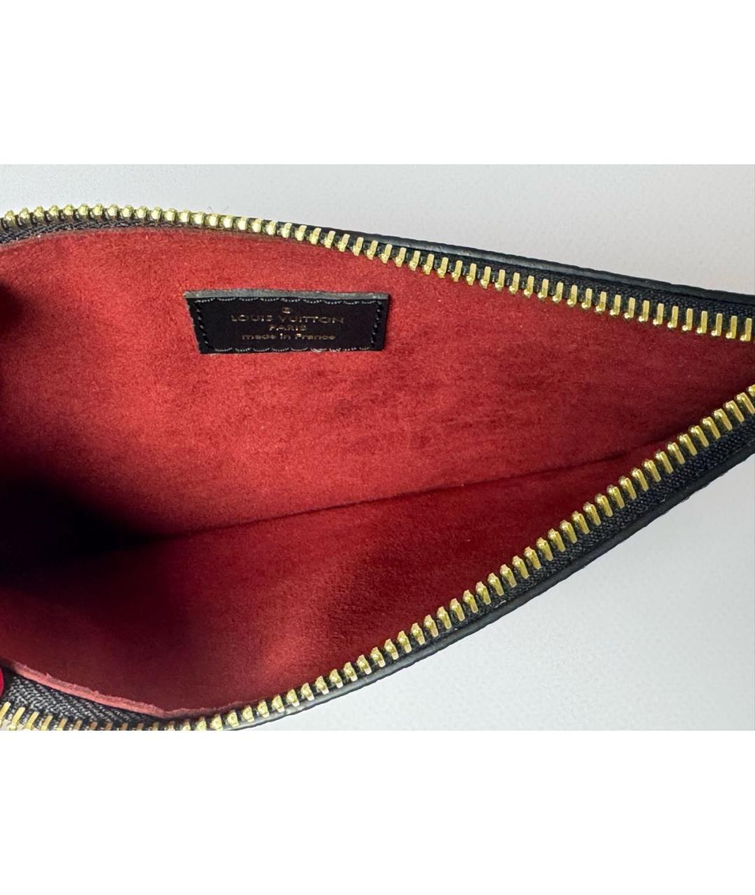 LOUIS VUITTON Черная кожаная сумка через плечо, фото 8