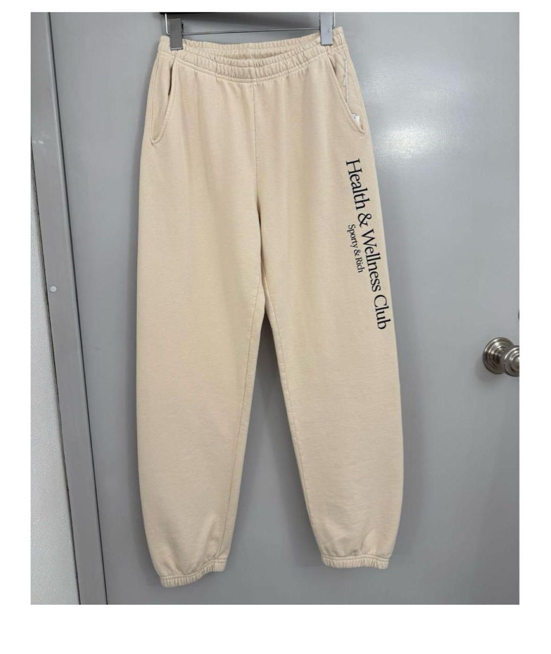 SPORTY AND RICH Бежевый хлопковый спортивные костюмы, фото 2