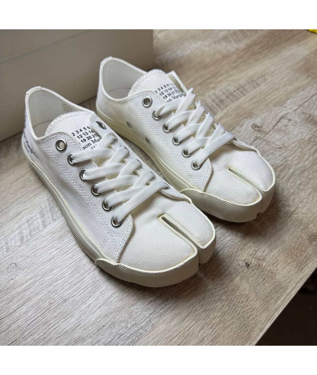 MAISON MARGIELA Белые текстильные кеды, фото 2