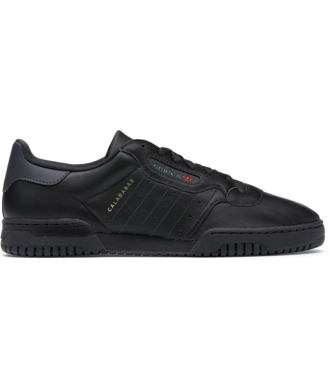ADIDAS YEEZY Черные кожаные низкие кроссовки / кеды, фото 7