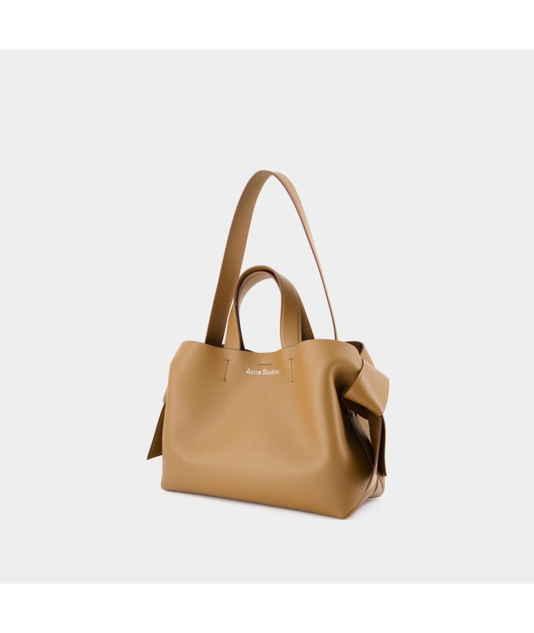 ACNE STUDIOS Коричневая кожаная сумка тоут, фото 2