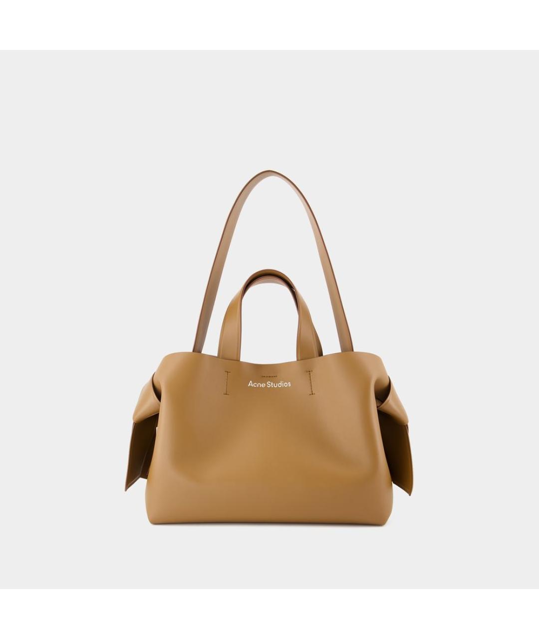 ACNE STUDIOS Коричневая кожаная сумка тоут, фото 5