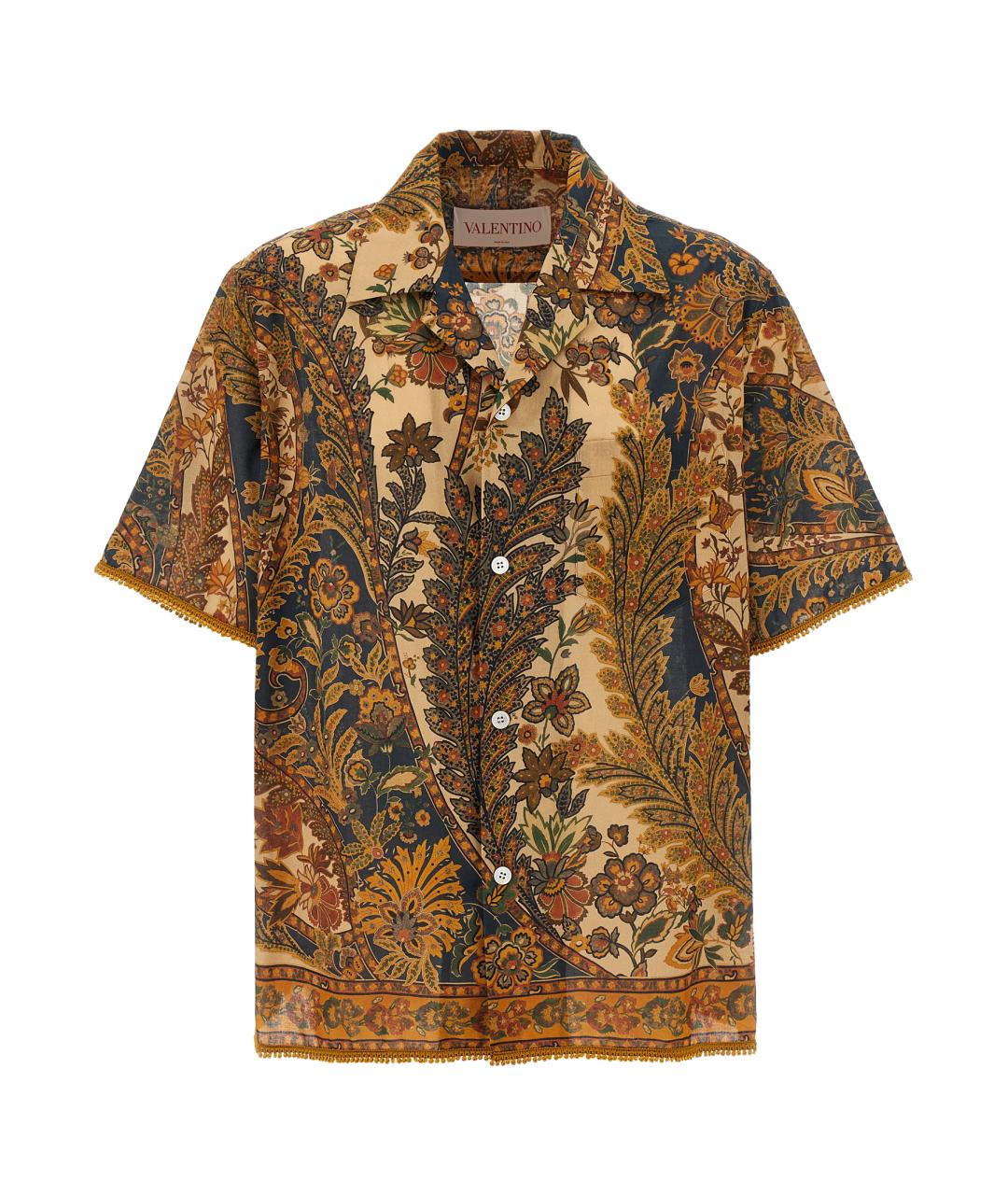 VALENTINO Мульти хлопковая кэжуал рубашка, фото 1