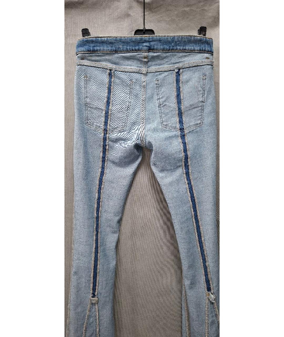 ZADIG & VOLTAIRE Голубые хлопковые джинсы клеш, фото 3