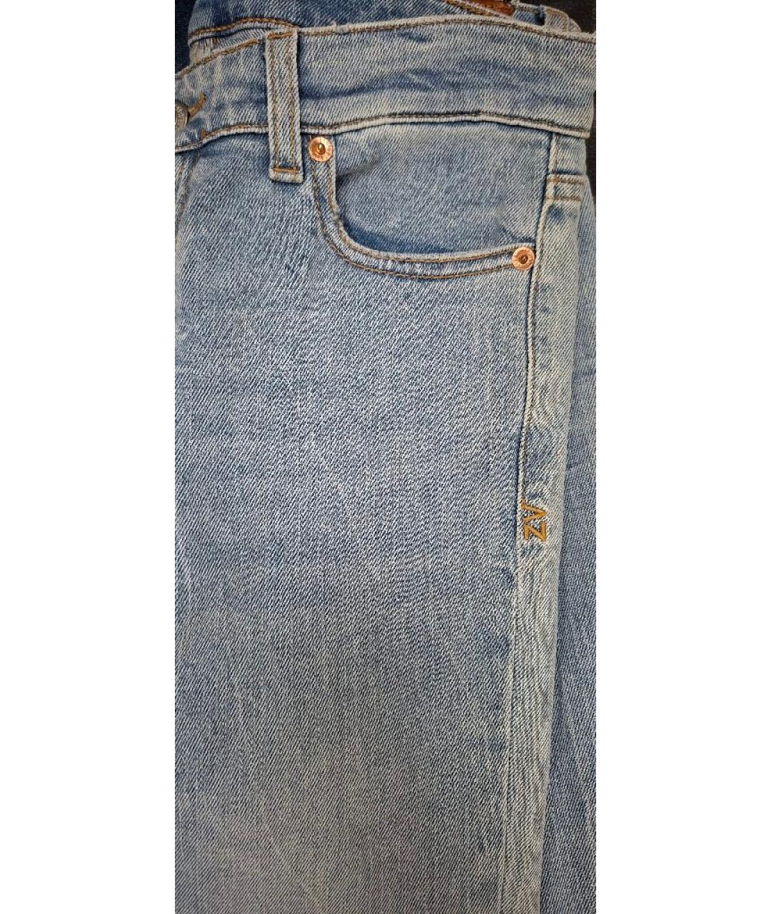 ZADIG & VOLTAIRE Голубые хлопковые джинсы клеш, фото 4