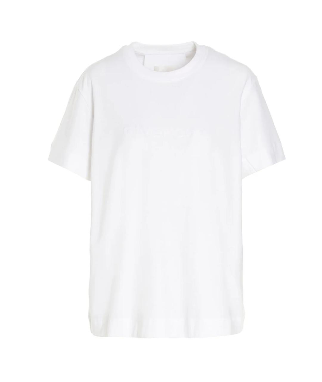 GIVENCHY Белая хлопковая футболка, фото 1