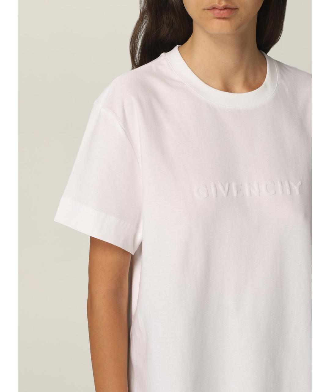 GIVENCHY Белая хлопковая футболка, фото 4