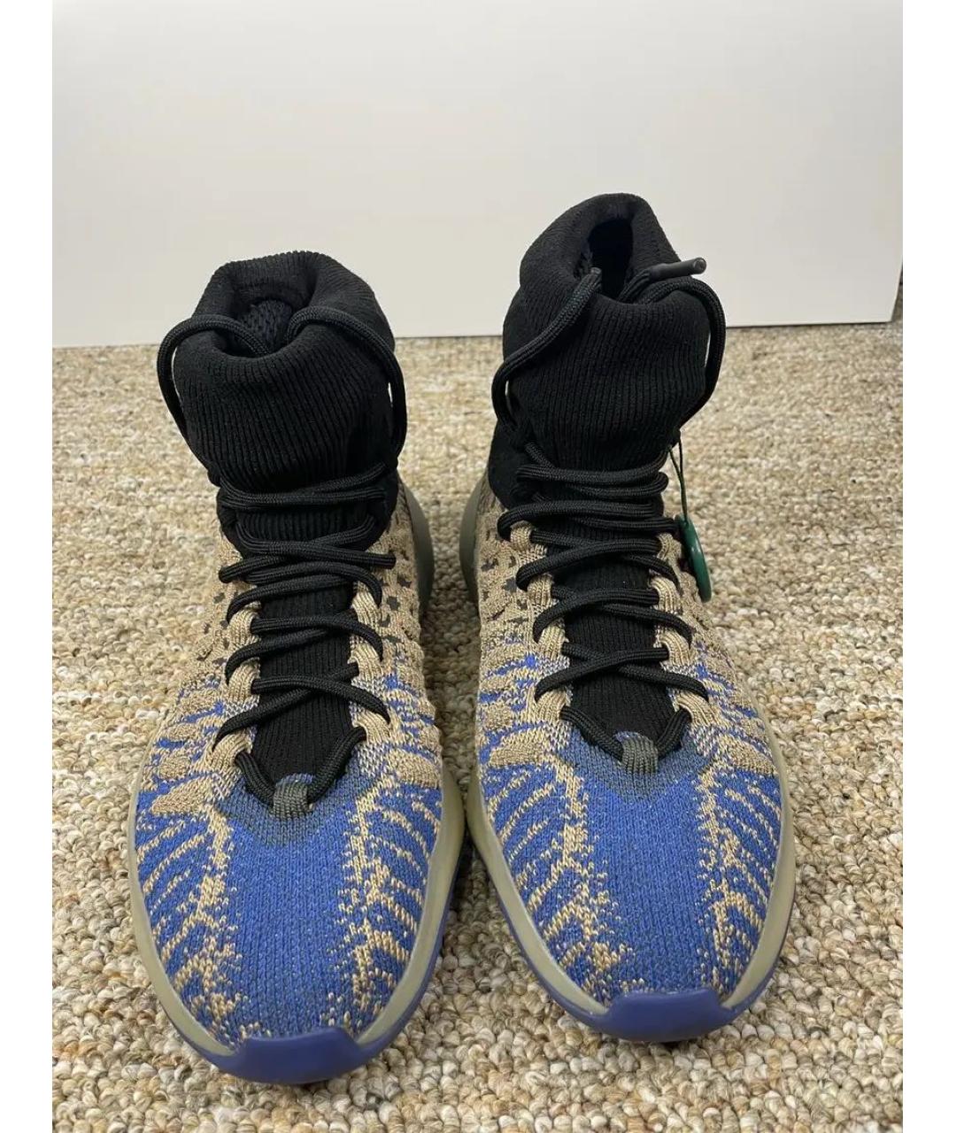 ADIDAS YEEZY Мульти текстильные высокие кроссовки / кеды, фото 4