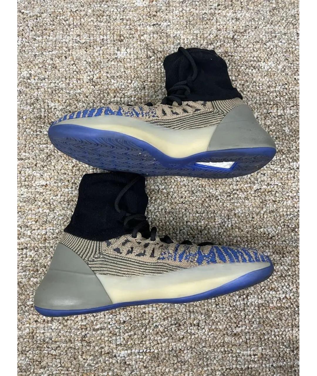 ADIDAS YEEZY Мульти текстильные высокие кроссовки / кеды, фото 3