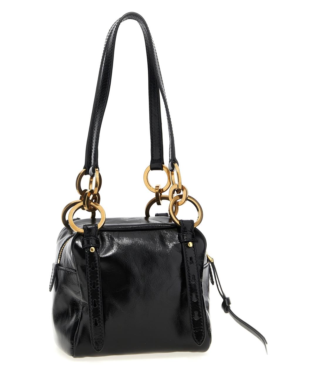 PRADA Черная кожаная сумка через плечо, фото 2