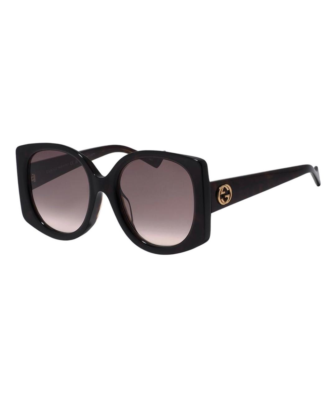 GUCCI Черные пластиковые солнцезащитные очки, фото 2