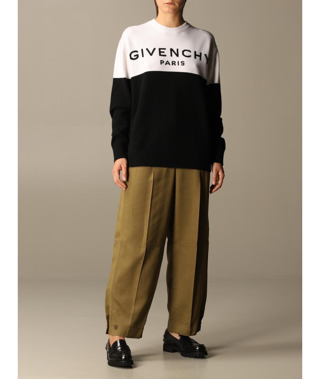 GIVENCHY Хаки прямые брюки, фото 3