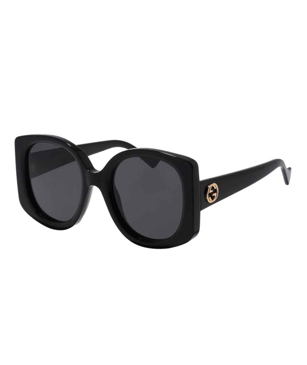 GUCCI Черные пластиковые солнцезащитные очки, фото 2